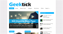 Desktop Screenshot of geektick.com